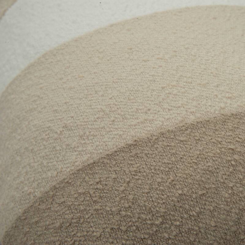 Rizzy Home Natural Color Blocked Solid Throw Pillow