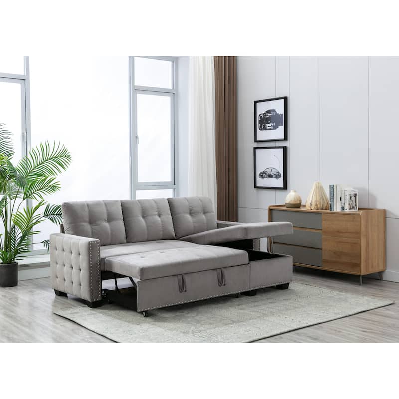 Reversible Storage Sleeper Sofa - Versatile Comfort