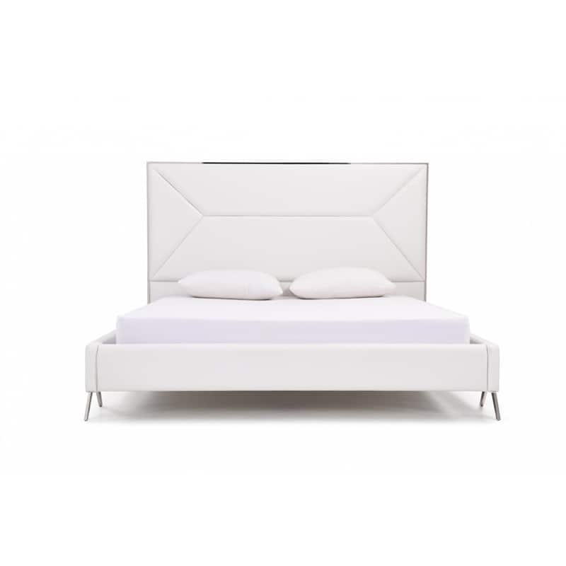 Modrest Candid Modern White Eastern King Bed
