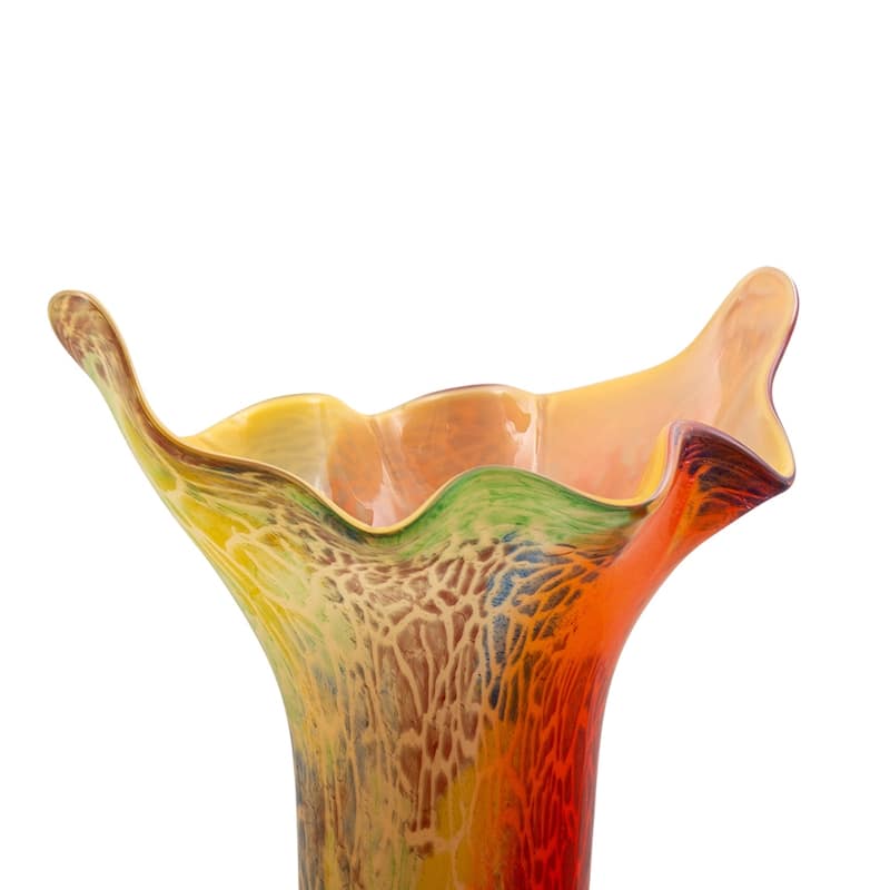 Lucero Hand Blown Art Glass Vase