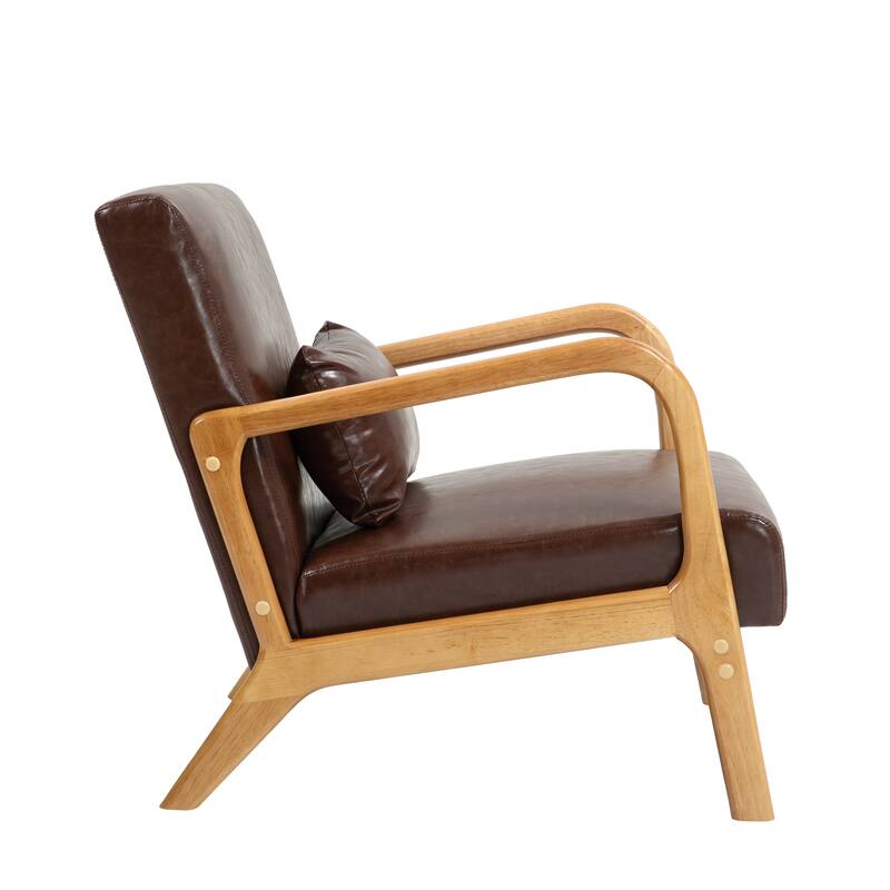Upholstered Armchair Leisure Chair Accent Chairs Set of 2 with Pillow