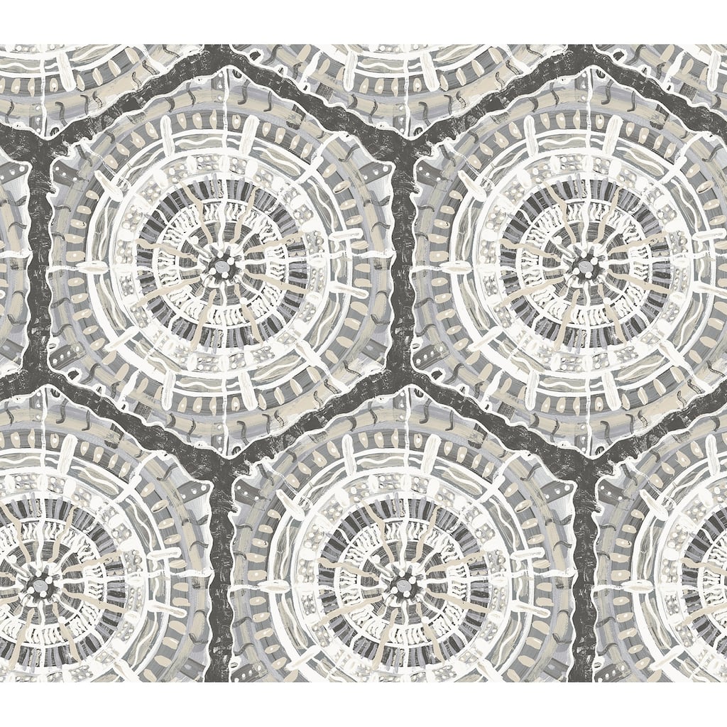 LiLi WhittWhitt Charcoal Harmony Peel & Stick Wallpaper