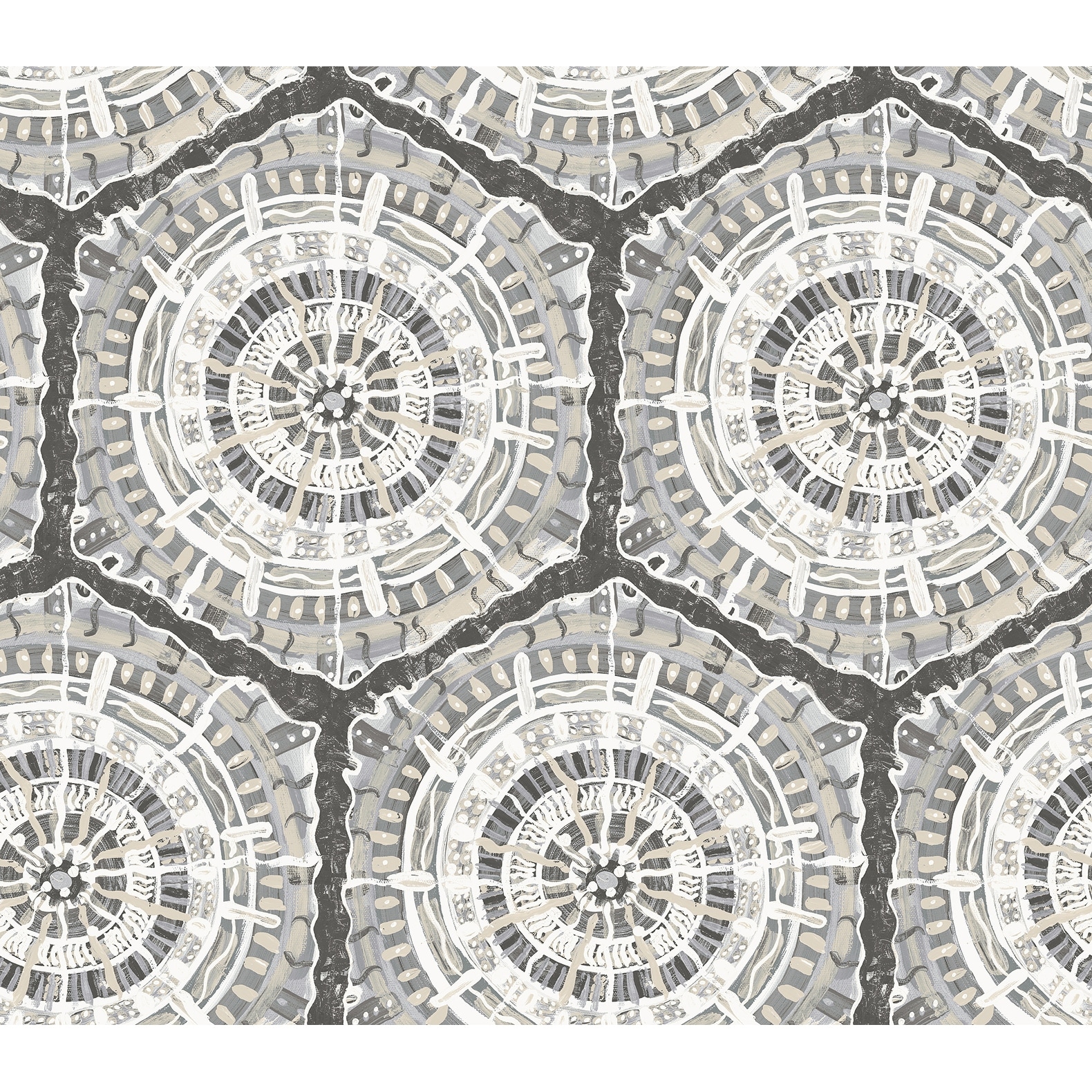 LiLi WhittWhitt Charcoal Harmony Peel & Stick Wallpaper