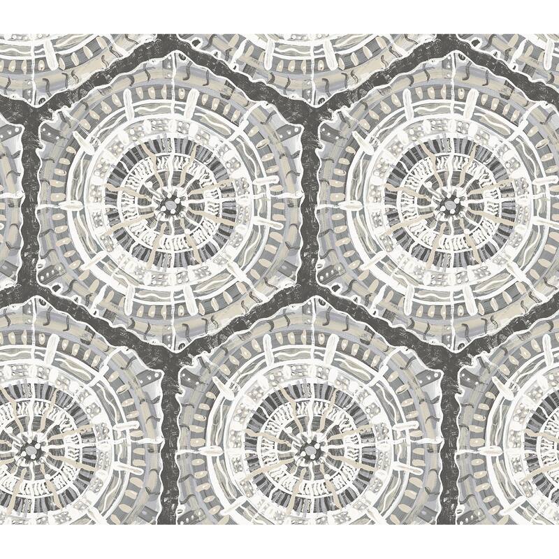 LiLi WhittWhitt Charcoal Harmony Peel & Stick Wallpaper