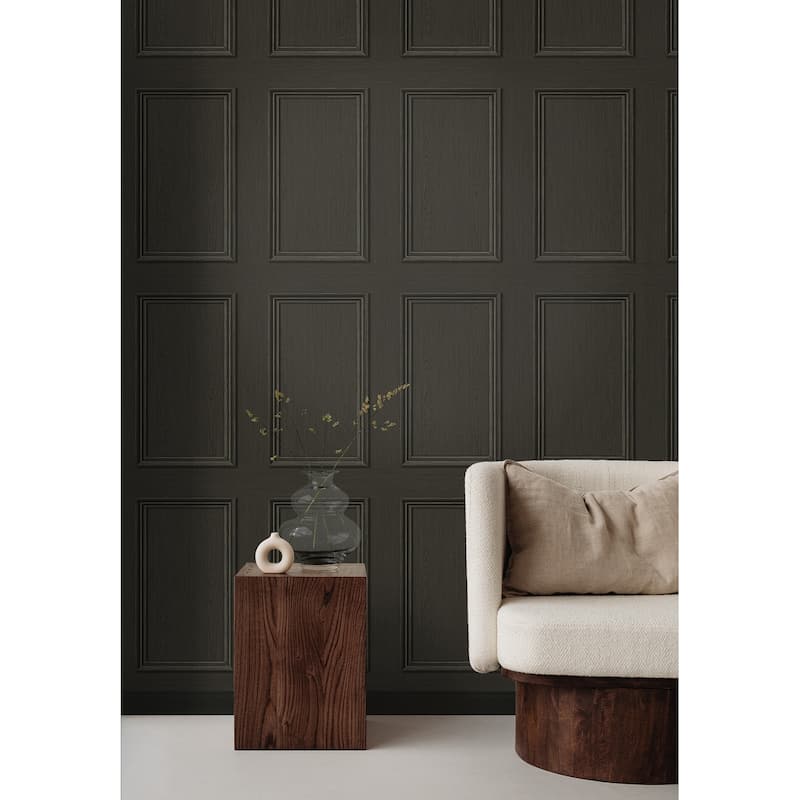 Stacy Garcia Home Faux Wood Panel Peel and Stick Wallpaper