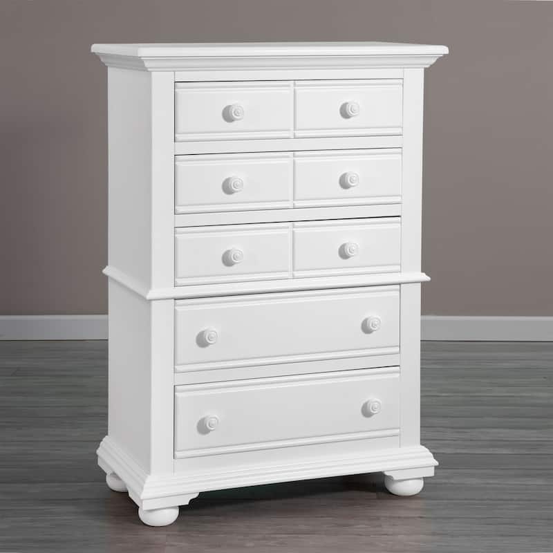 Beachcrest White Wood 5-drawer Chest