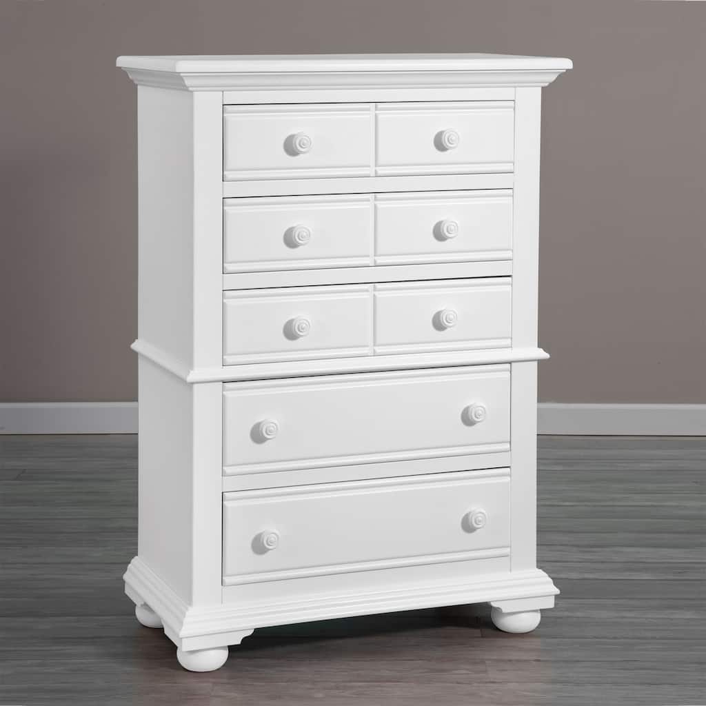 Beachcrest White Wood 5-drawer Chest