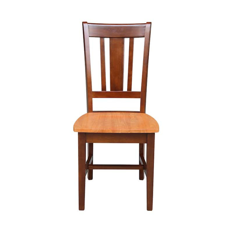 International Concepts Solid Wood San Remo Splatback Chairs - Set of 2