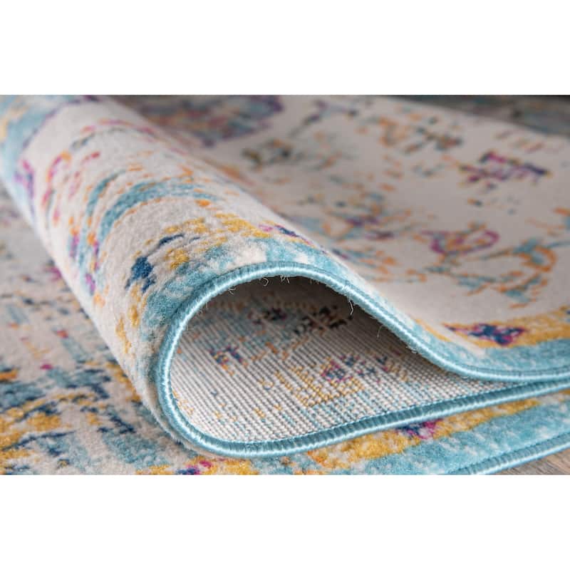 The Curated Nomad Sunset Traditional Vintage Bohemian Rug