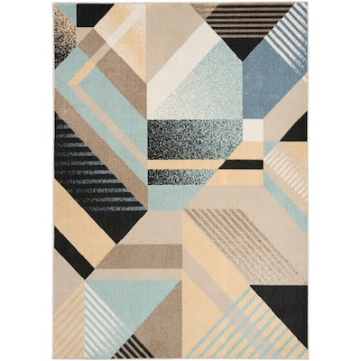 Nourison Washable Decor Indoor only Machine Washable Modern Vintage Area Rug