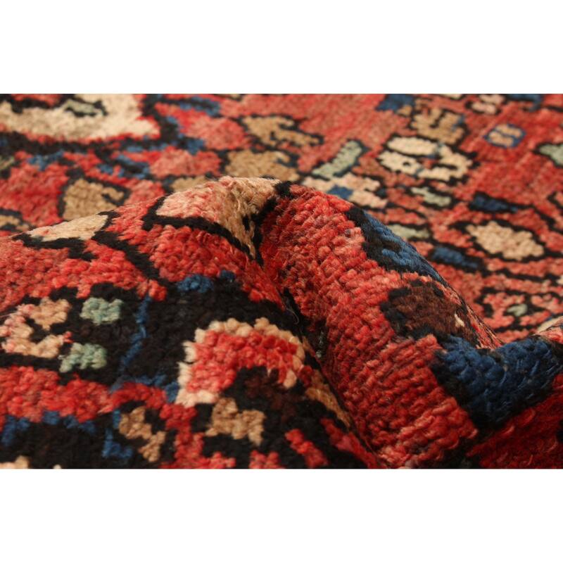 ECARPETGALLERY Hand-knotted Andelz Red Wool Rug - 3'6 x 10'3