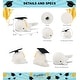 preview thumbnail 2 of 4, DolliBu White Whale Large Graduation Plus with Cap with Tassel Outfit - 13 inches