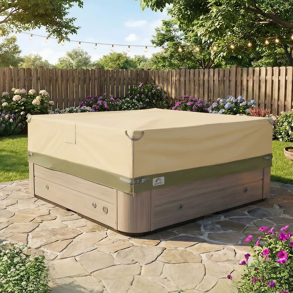 Aoodor Heavy Duty Outdoor Hot Tub Cover