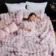 preview thumbnail 9 of 34, Wonderful Luxurious Imitation Fur Comforter Set Tie-Dye Fluffy Bubble