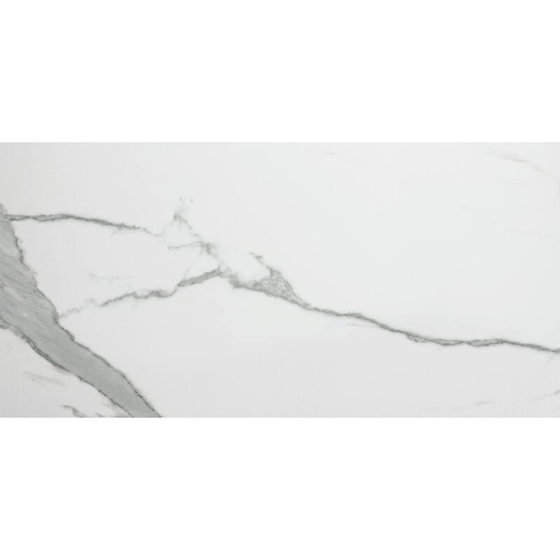 The Tile Life Porto 12x24 Calacatta Glossy Porcelain Floor & Wall Tile