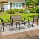 preview thumbnail 4 of 14, Bonosuki 4 Pieces Patio Furniture Sets Textilene Bistro Sets