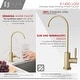 preview thumbnail 25 of 30, Kitchen Sink Drinking Water Faucet, Commercial Water Filtration Faucet, Stainless Steel, Contemporary Style High-Spout