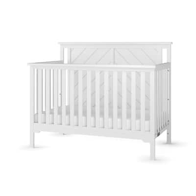 Forever Eclectic Hampton Flat Top 4-in-1 Convertible Baby Crib