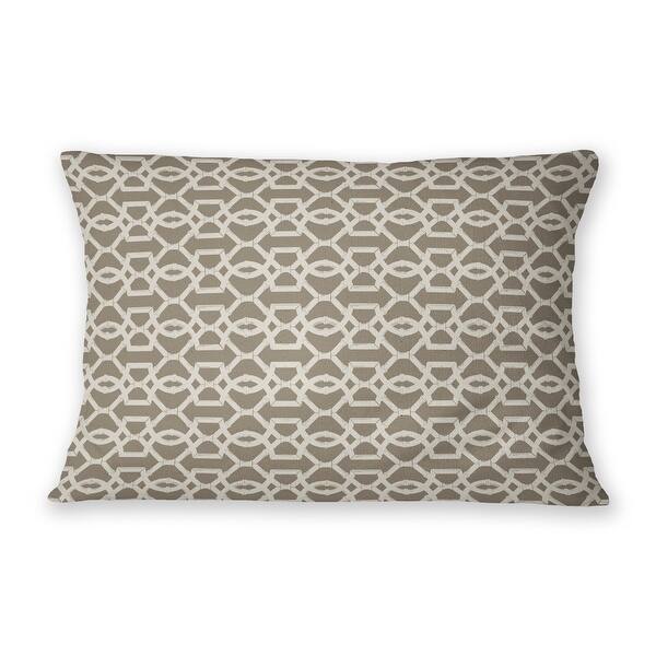 BAMBOO LATTICE BROWN Outdoor Lumbar Pillow By Kavka Designs Bed Bath & Beyond 37847130