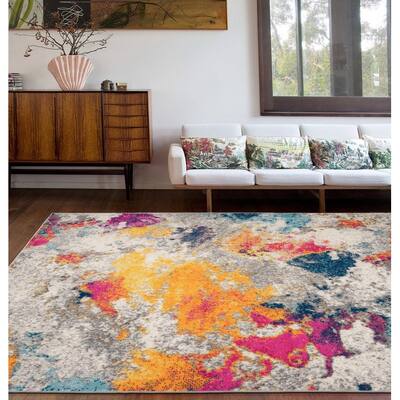 World Rug Gallery Abstract Contemporary Area Rug