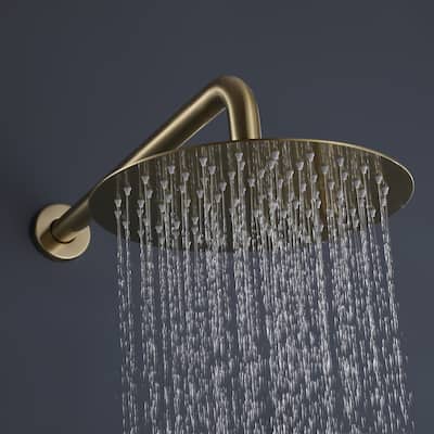 Rotatable 12'' High Pressure Rain Shower Head with Self-Cleaning and Aerating Technology