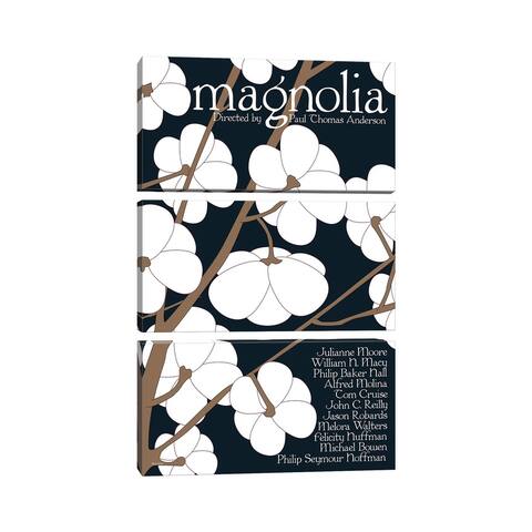 iCanvas "Magnolia" by Claudia Varosio 3-Piece Canvas Wall Art Set