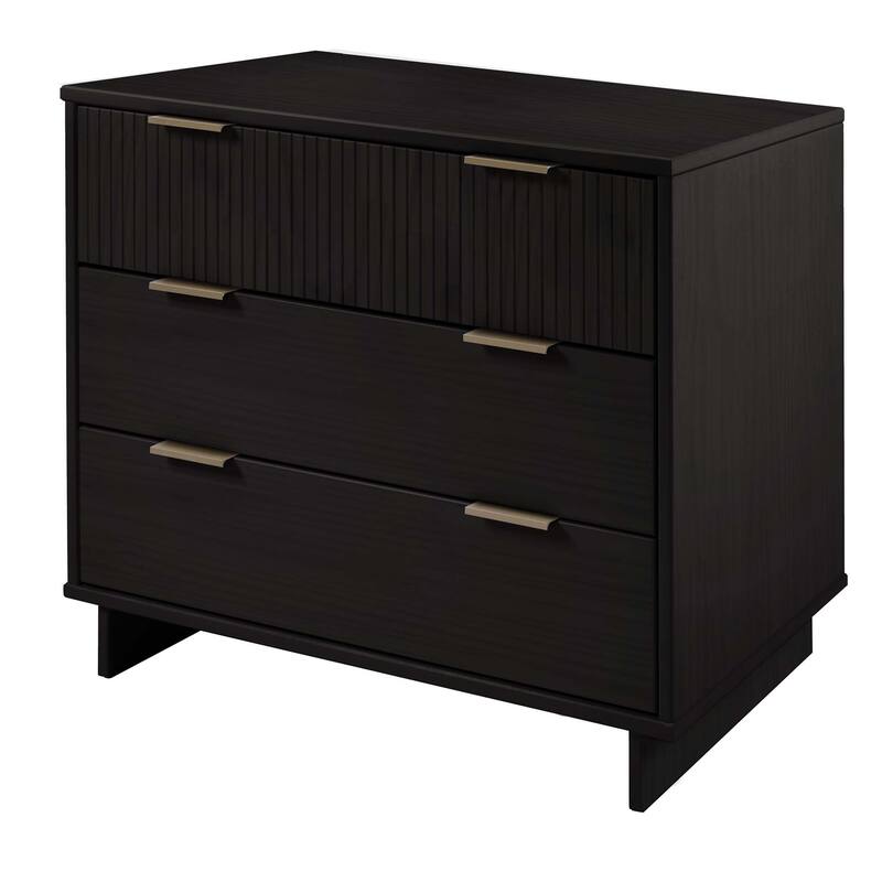 Manhattan Comfort 2-Piece Granville Modern Solid Wood Standard Dresser and Nightstand Set
