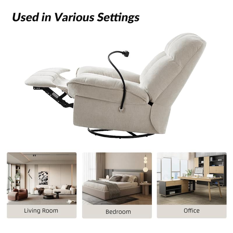 Alina Modern Manual Recliner with A Phone Holder by HULALA HOME