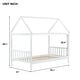 preview thumbnail 43 of 44, Twin Size Solid Wood House Frame Platform Bed, with Headboard and Footboard, with Underbed Storage Space, Minimalist Kids Bed