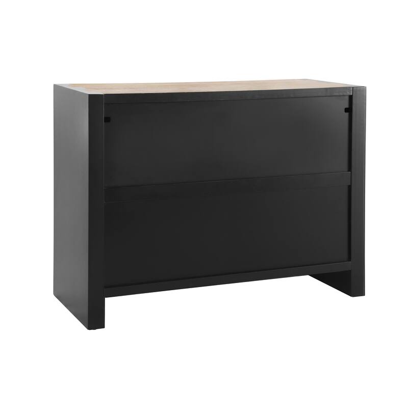 Christopher Knight Home - Alaric Minimalist MDF Paulownia Veneer Sideboard with Adjustable Shelves