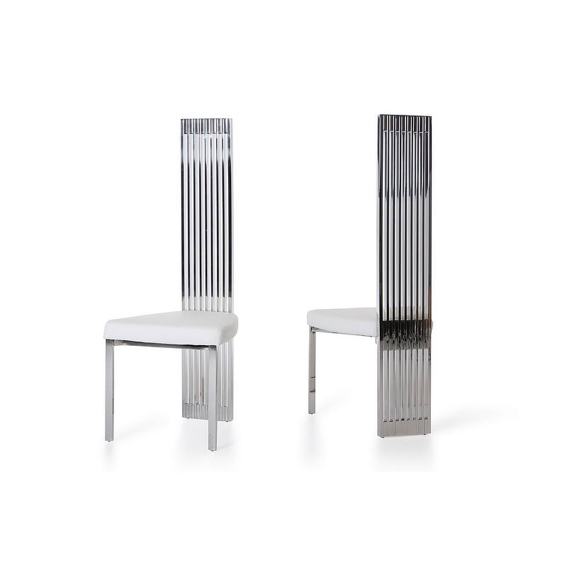 Modrest Elise White Dining Chair