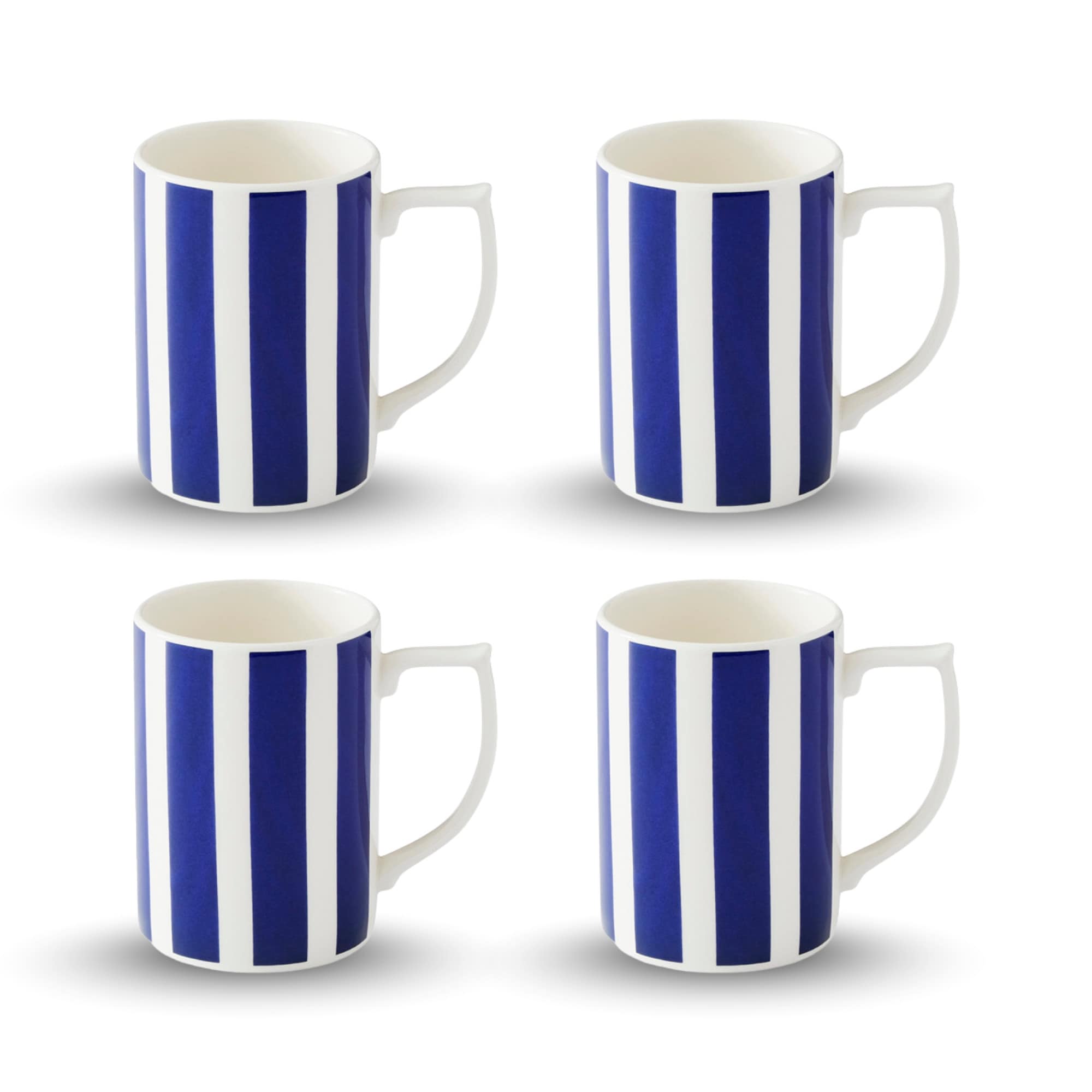 Spode Set of 4 Steccato Stripe Mugs - 12 oz