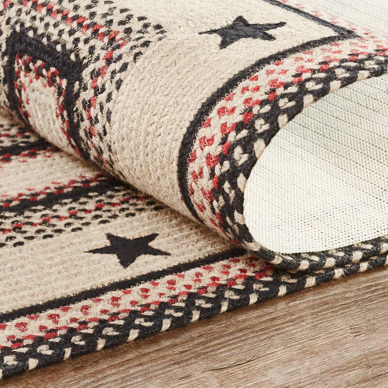 Colonial Star Jute Rug/Runner Rect w/ Pad 22x72 - 2' x 6' Runner