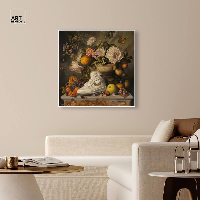 Classical Still Life Sneaker Canvas by Art Remedy