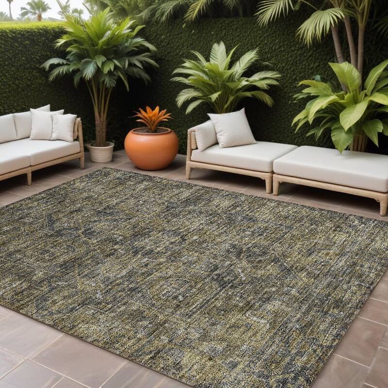 Paso Oriental Weather Resistant Timeless Grace Outdoor Rug - 10' X 14' - Multi