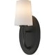 preview thumbnail 1 of 9, Maxim 12691WT Durham 14" Tall 1 Light Wall Sconce Black