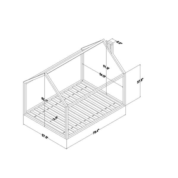 dimension image slide 1 of 3, Custom Kids Furniture Natural Wood Montessori House Floor Bed