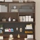 preview thumbnail 21 of 20, Kids Desk with Hutch, Wood Study Table with Storage, Writing Desk