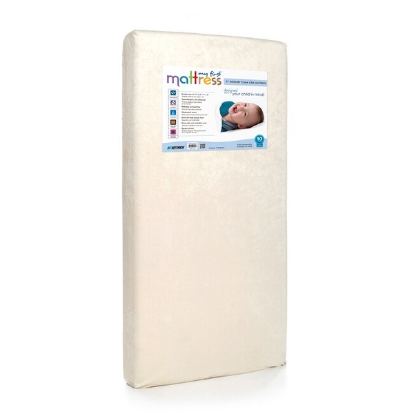 My First Memory Foam Baby Crib Mattress with Soft Waterproof Cover