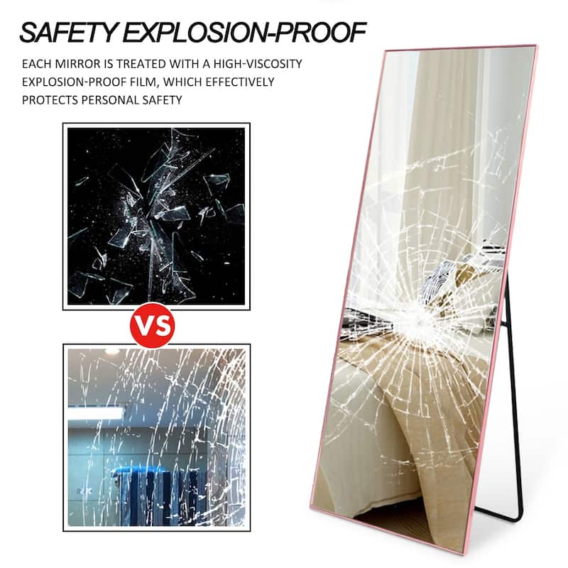 chic Full-Length Mirror Floor Mirror With Standing