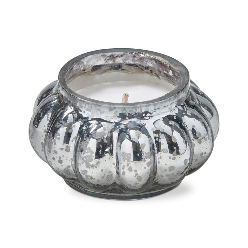 Reflection Filled Smoke Blue Votive Candle - 18hr Burn Time, 2"h x 3.25"dia, Easy Care, Perfect for Everyday Use