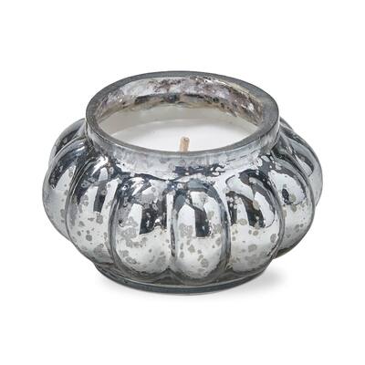 Reflection Filled Smoke Blue Votive Candle - 18hr Burn Time, 2"h x 3.25"dia, Easy Care, Perfect for Everyday Use