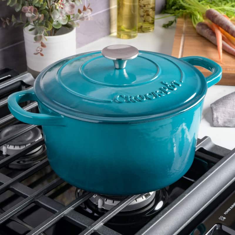 Crock Pot Artisan 5-Quart Cast Iron Dutch Oven