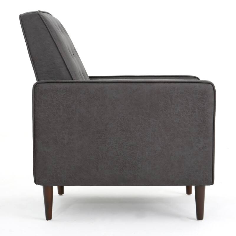 Single Recliner Chair Arm Chairs, Living Room Chair Adjustable Sofa Chair with Thick Cushion Tufted Upholstered Accent Chair