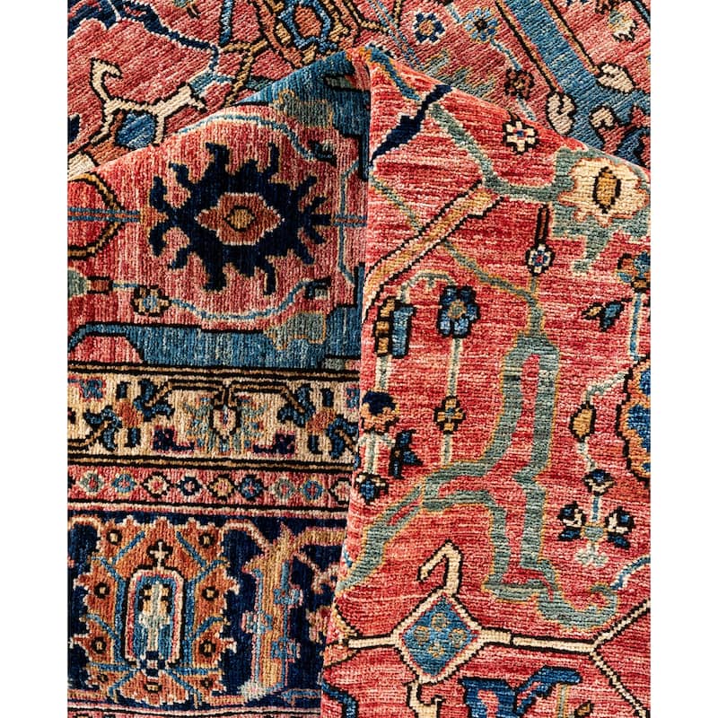 Serapi One-of-a-Kind Hand-Knotted Area Rug - Pink - 9' 2" x 12' 0"