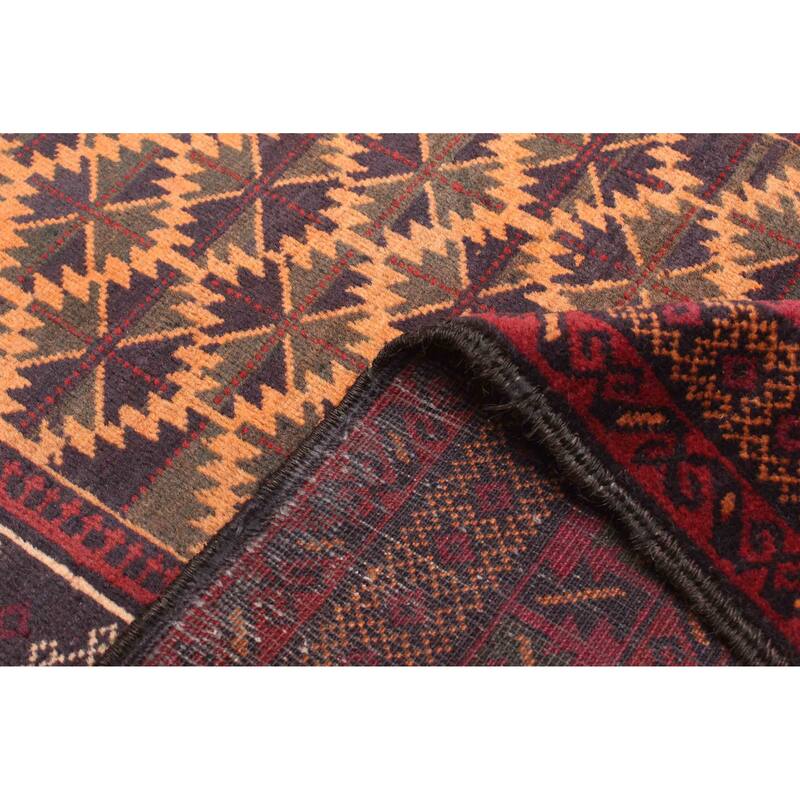 ECARPETGALLERY Hand-knotted Teimani Burnt Orange Wool Rug - 2'11 x 4'7