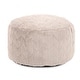 preview thumbnail 1 of 4, Allan Andrews Foot Pouf Angora Natural Angora Natural