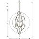 preview thumbnail 5 of 7, Luna 12 Light Antique Silver Sphere Chandelier - 60'' W x 63'' H