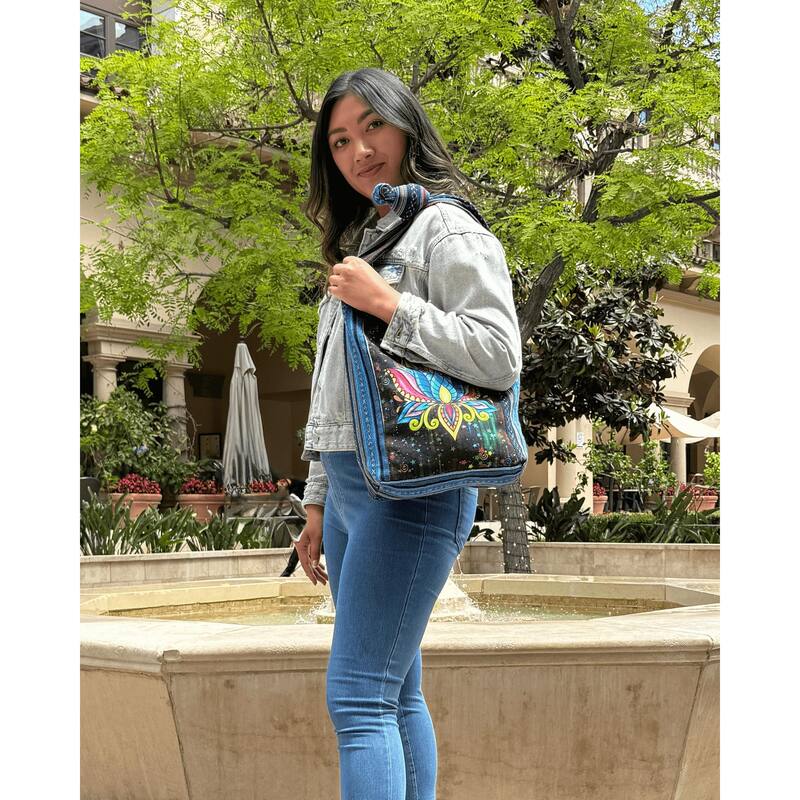Kathmandu Collection Lotus Handmade Hobo Bag