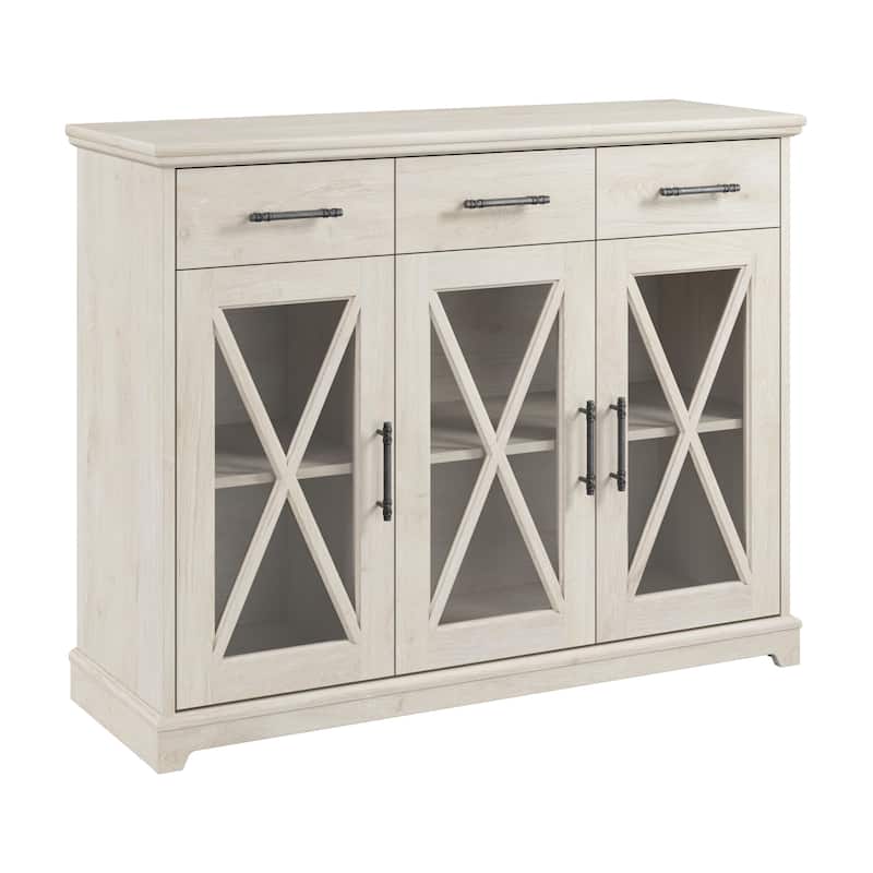 Lennox 46W Farmhouse TV Stand for 65 Inch TV by Bush Furniture